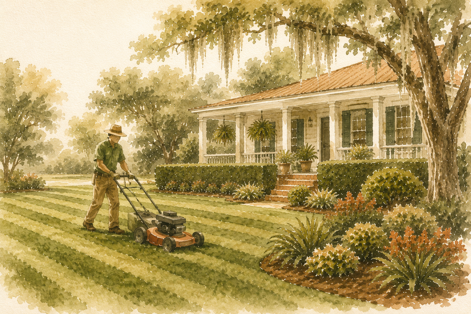 Professional lawn mowing service in Johns Island SC