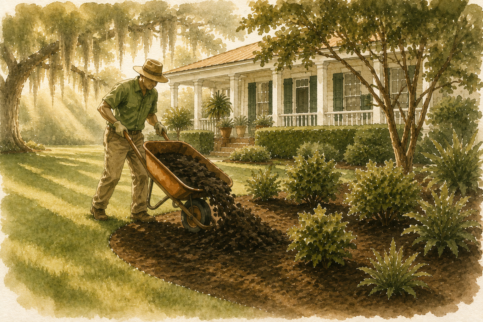Mulch installation service in Johns Island SC
