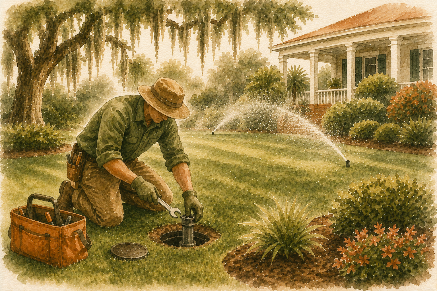 Irrigation system repair in Johns Island SC